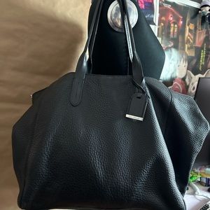 black cole hann shoulder tote